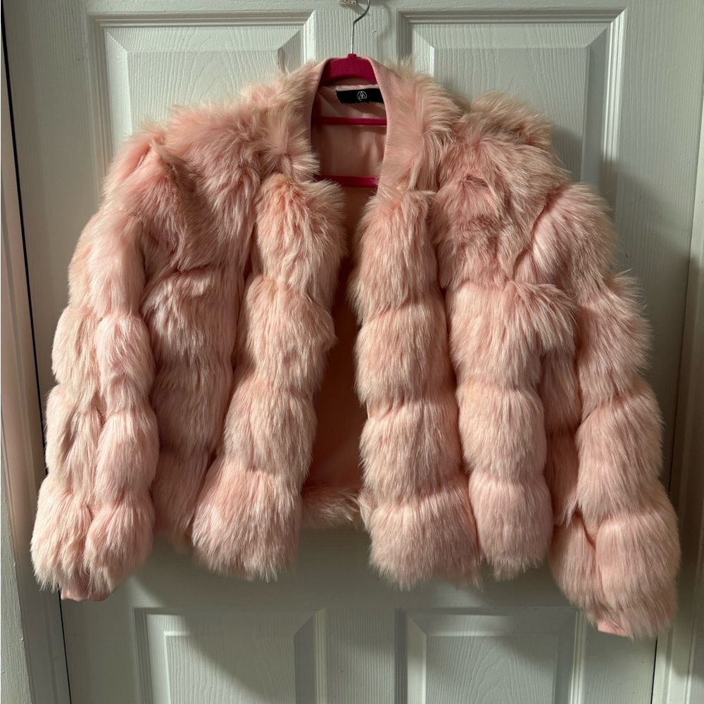 Pink Missguided Fur, size US 10 (M/L Fit)